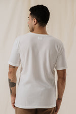 Camiseta texturizada blanca