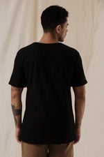 Camiseta texturizada negra