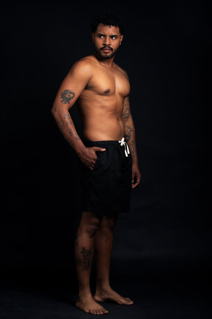 Short lino negro