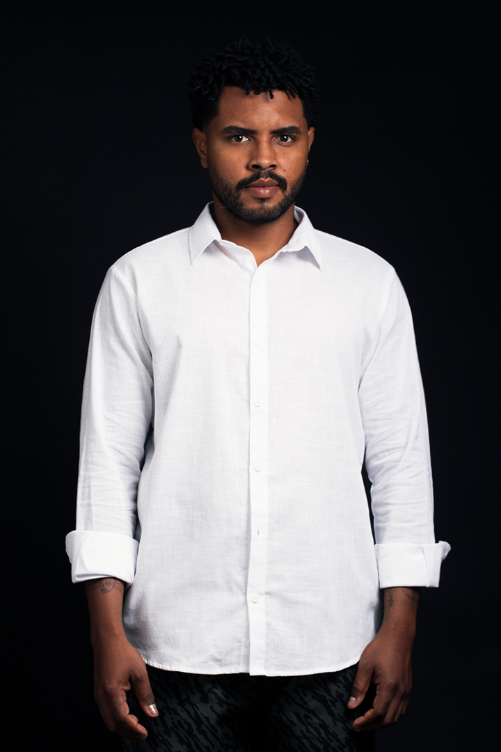 Camisa lino blanca