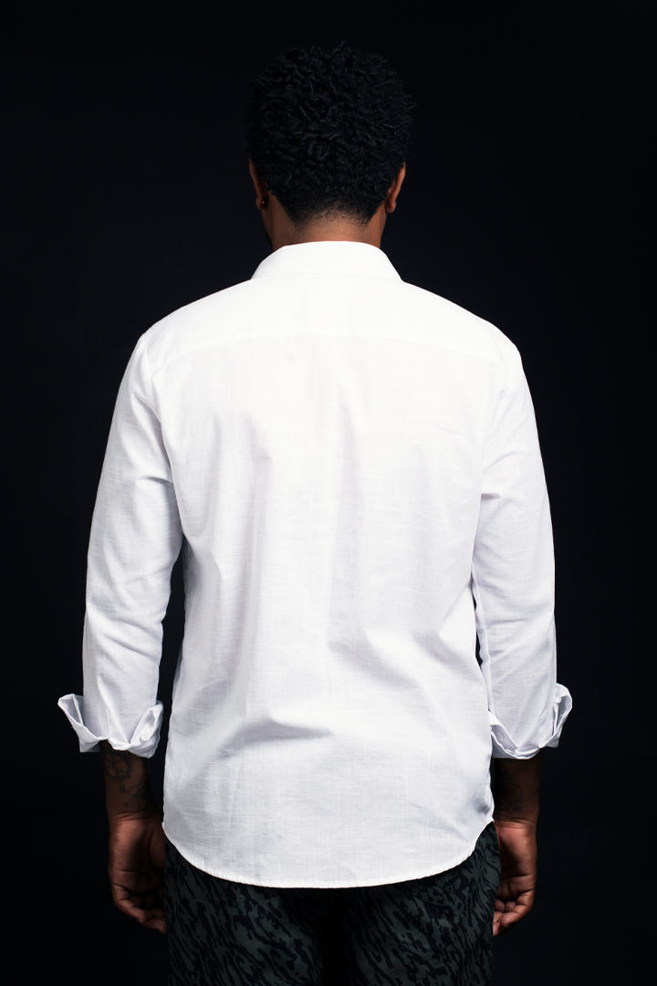 Camisa lino blanca