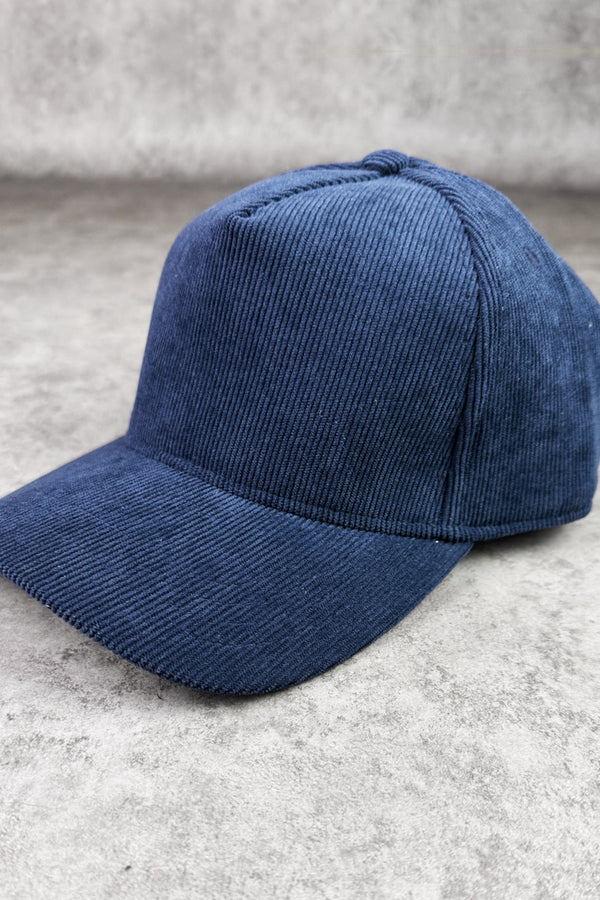 Gorra corduroy azul oscuro