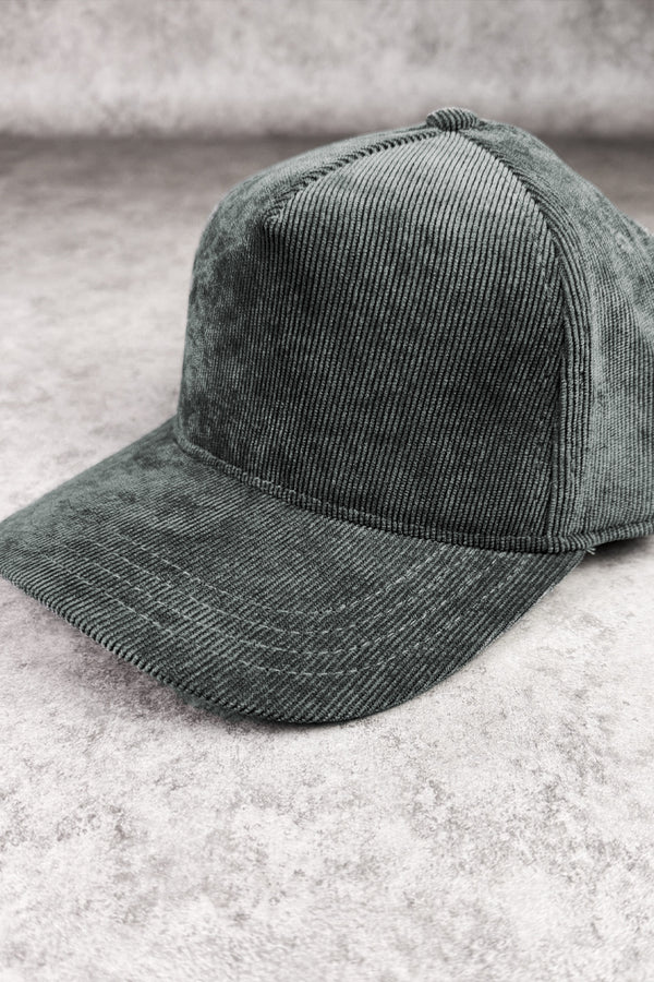 Gorra corduroy gris oscuro