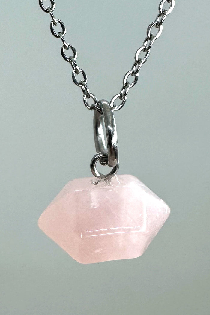 Cadena cuarzo rosa