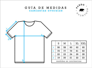 Camiseta oversize baby blue