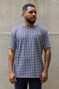 Camiseta gris gallineto negro