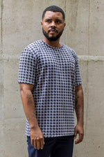 Camiseta gris gallineto negro